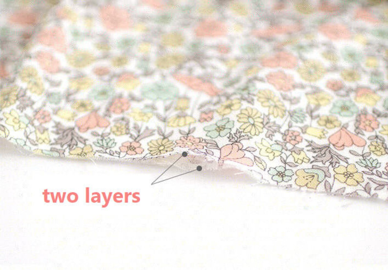 Flowers Cotton Double Gauze Fabric Floral Gauze Fabric Two Etsy