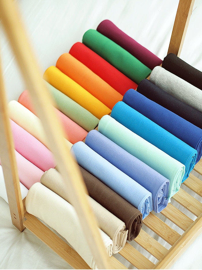 Cotton Jersey Knit 22 Solid Colors By the Yard 44 x Etsy