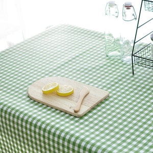 Laminated Cotton Fabric - Green Plaid - By the Yard 82948 78006-1 image 4