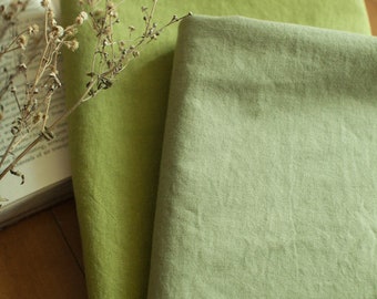 Soft Washing Cotton Fabric, Solid Cotton Fabric - Olive Green or Herb Green - 59" Wide - By the Yard 105917 25207-1