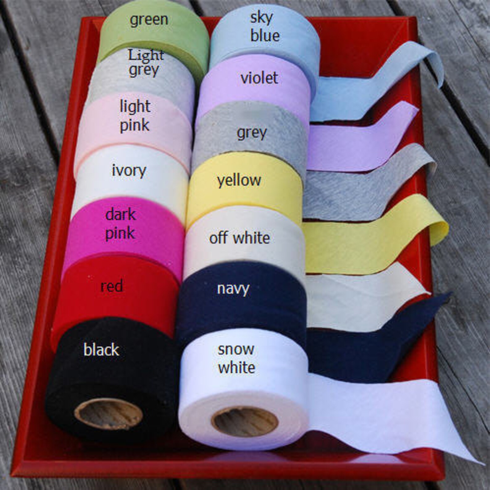 Cotton Jersey Knit Bias Tape in 14 Colors 3.54 cm Wide Etsy