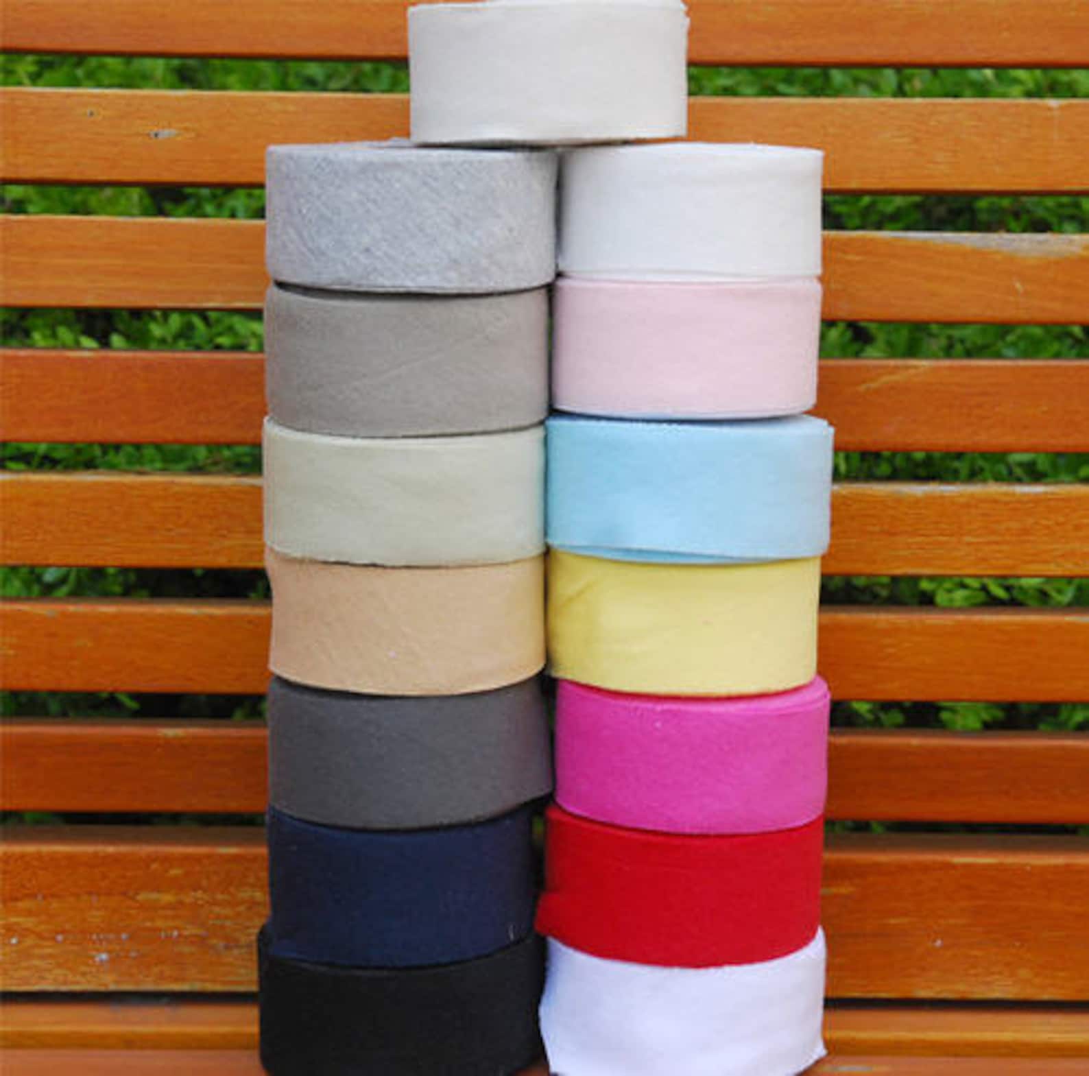 Cotton Interlock Knit Bias Tape in 15 Colors 3.8 Cm 1.5 Inch Etsy