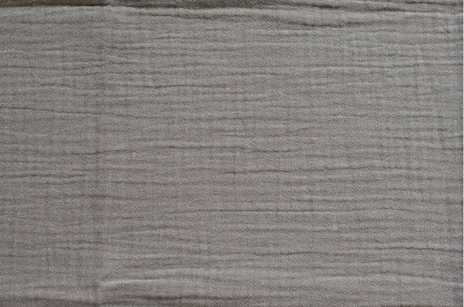 Gray Wrinkled Cotton Gauze Double Gauze Grey Gauze Crinkle Etsy