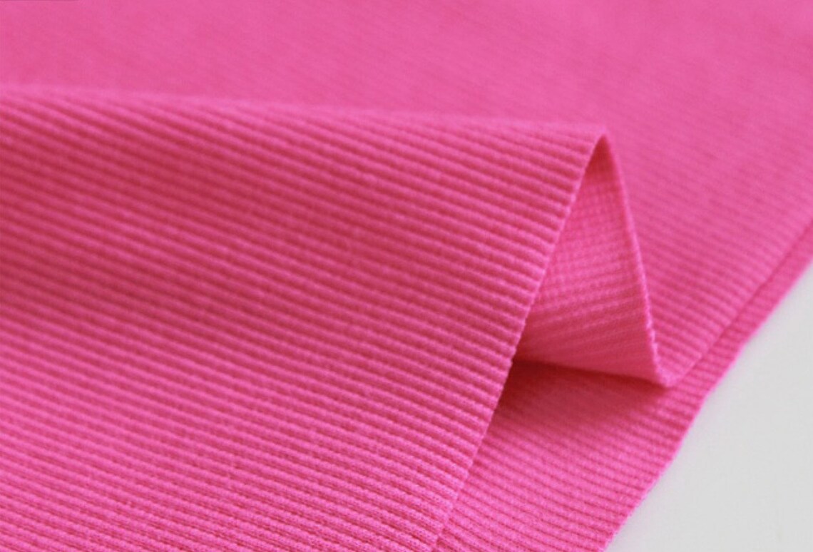 Ribbing Cotton Rib Knit Fabric in 18 Colors by the Yard Etsy