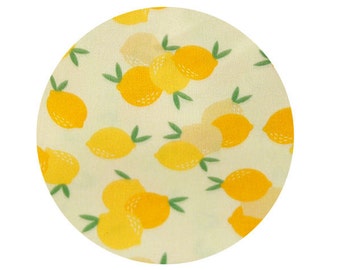 Tela de algodón con estampado de limones, tela de algodón con estampado de frutas, tela de limones amarillos - Impresión digital - Tela cortada a medida 85788