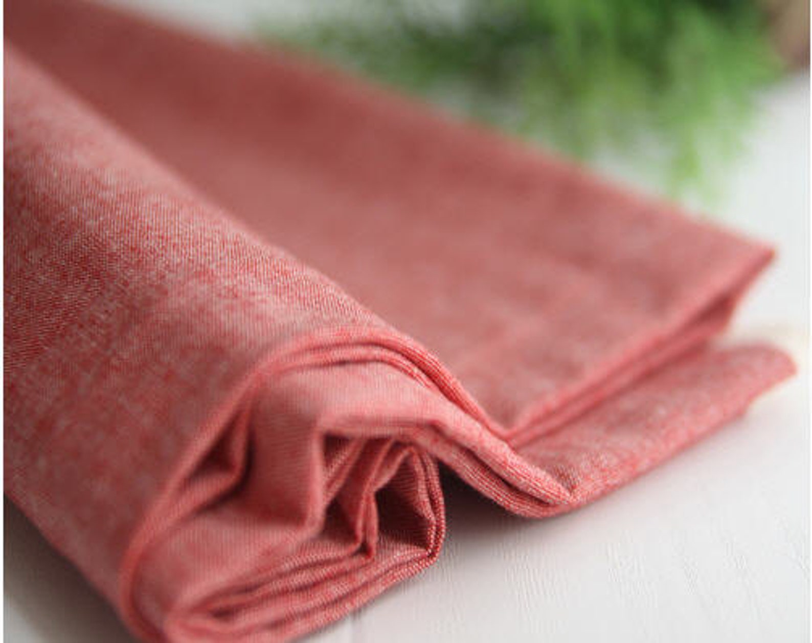 Yarn Dyed Cotton Fabric Vintage Red Plaid Stripe or Solid Etsy