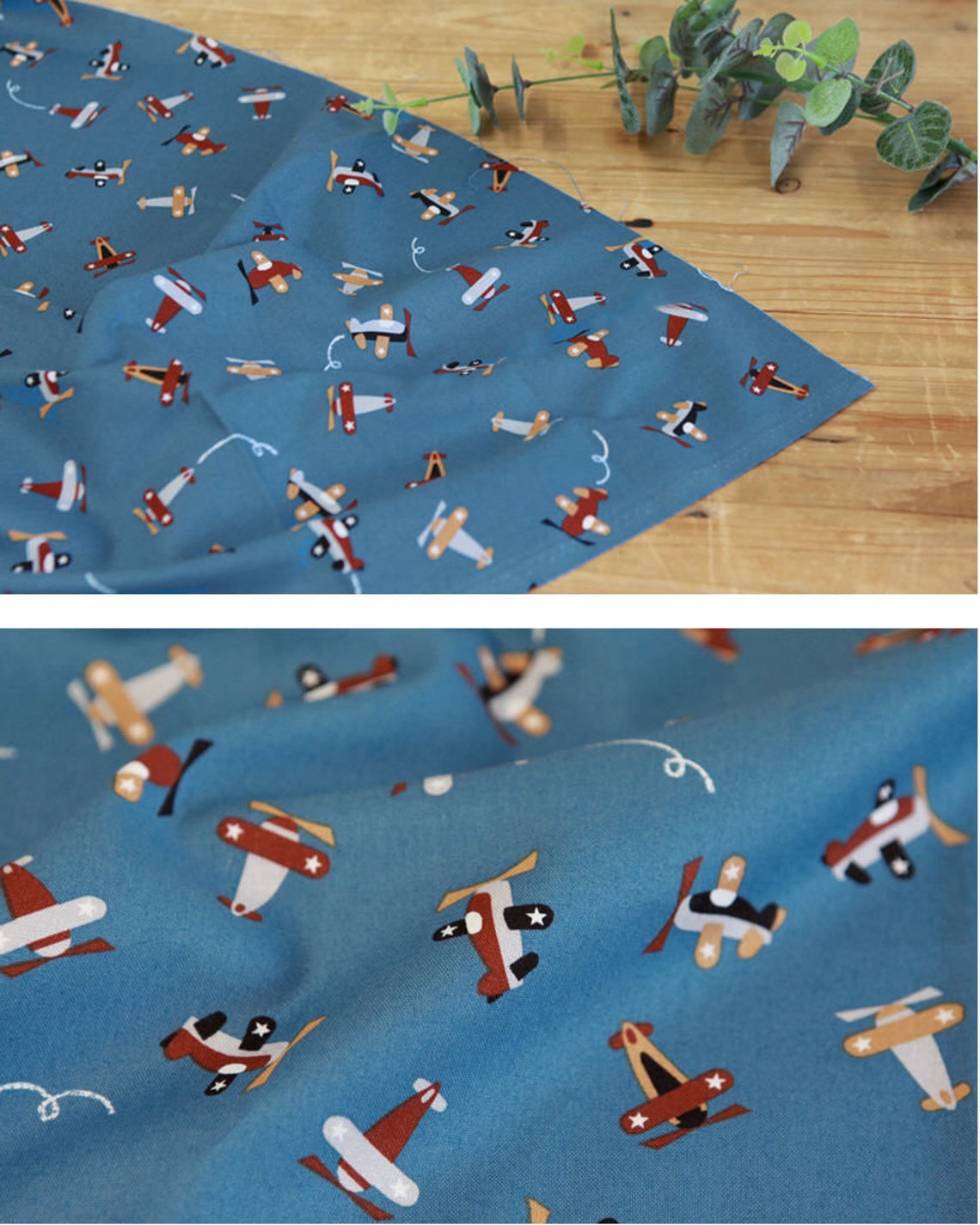 Airplane Cotton Fabric Brown Gray or Navy by the Yard Etsy