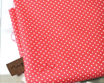 Laminated Cotton Blend 2mm Tiny Dot Series in Red 46214