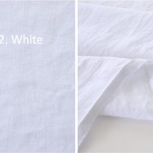 Förtvättat massivt linne-tenceltyg, 137 cm brett, 12 färger, koreanskt kvalitetstyg, måttbeställt bild 4