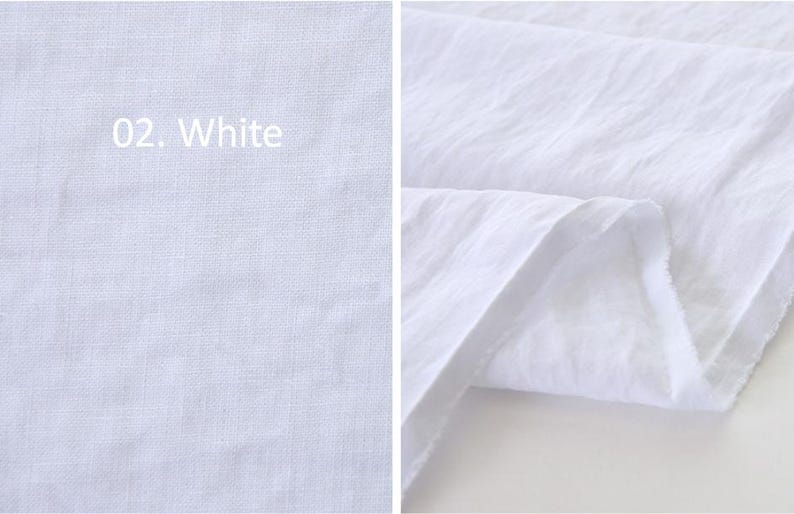 Förtvättat massivt linne-tenceltyg, 137 cm brett, 12 färger, koreanskt kvalitetstyg, måttbeställt bild 4