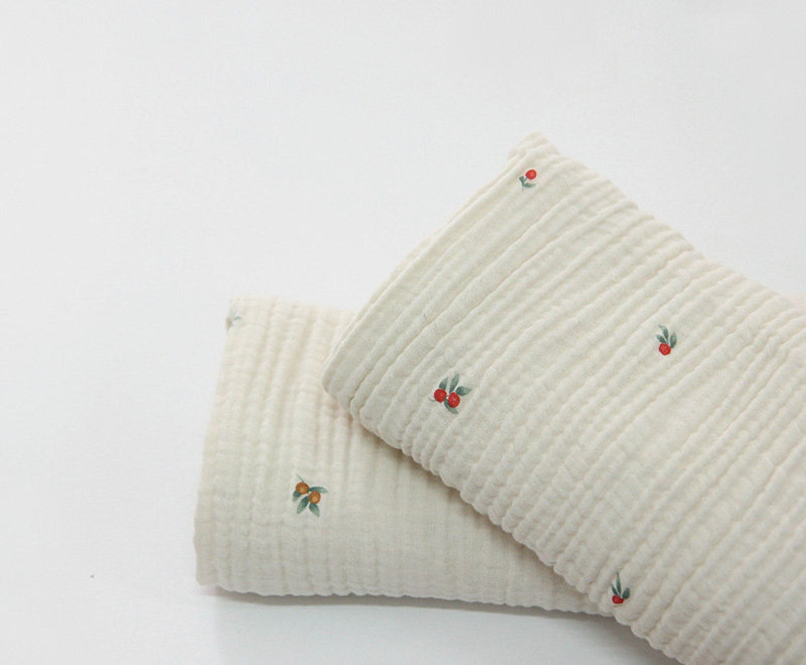 Cotton Rayon Gauze Triple Layers Berries Wrinkle Gauze Etsy