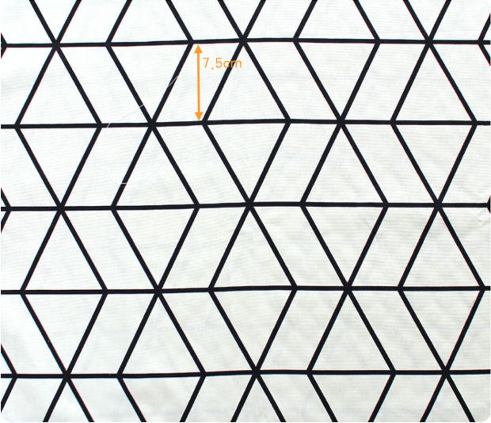 Modern Print Oxford Cotton Fabric Geometric Black or Ivory Etsy