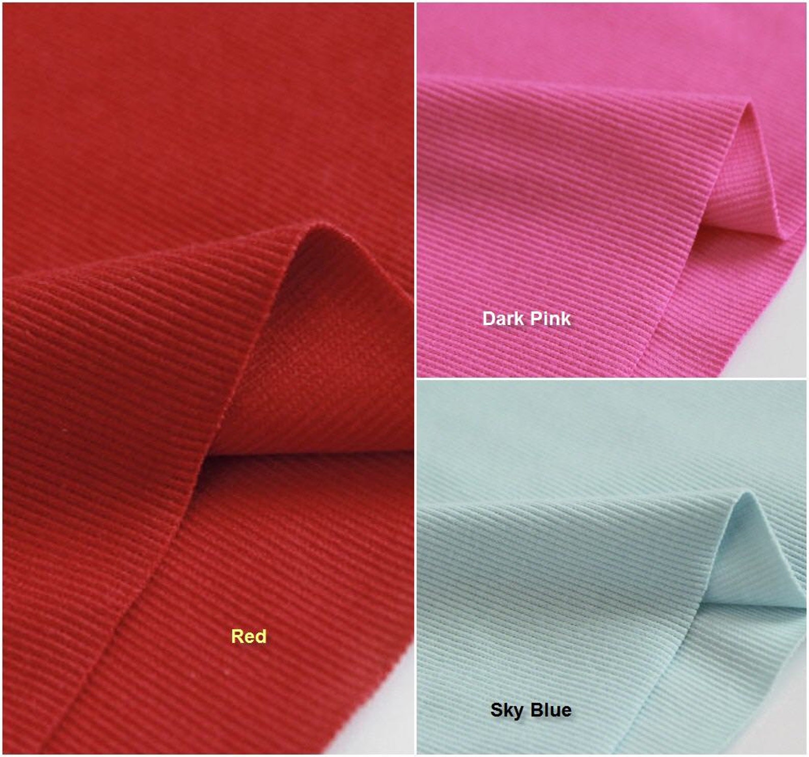 Ribbing Fabric Cotton Rib Knit Choose From 13 Colors by Etsy