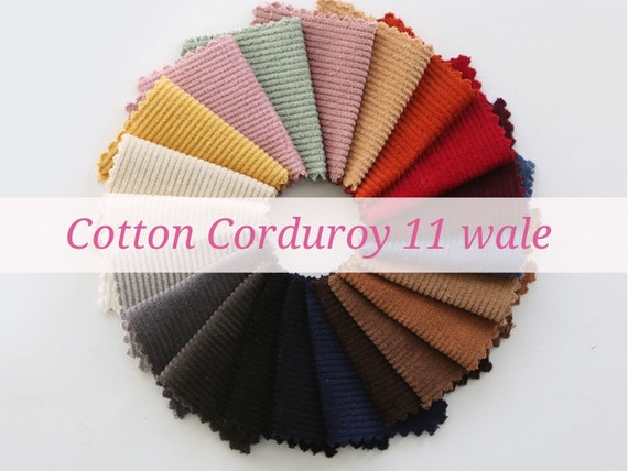 100% Organic Cotton Corduroy - 8 Wale - Sun Glow 100% Organic Cotton Corduroy - 8 Wale - Sun Glow