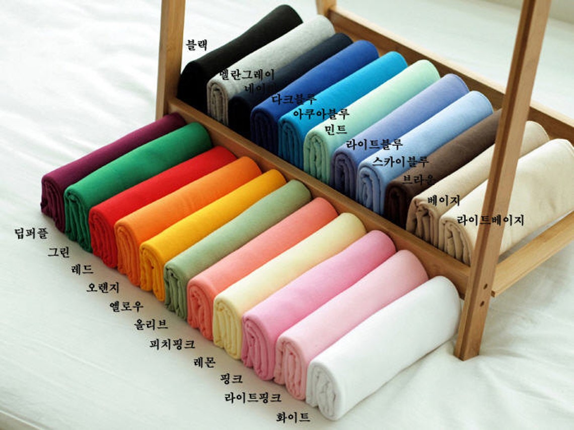 Ribbing & Binding Knit Fabric 22 Solid Colors By the Yard Etsy