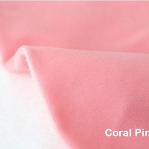 1 mm Smooth Cuddle Minky Fabric, Plush Fabric, Solid Minky Fabric, Choose from 31 Colors, Microfiber, Fabric By the Yard / 22857 image 7