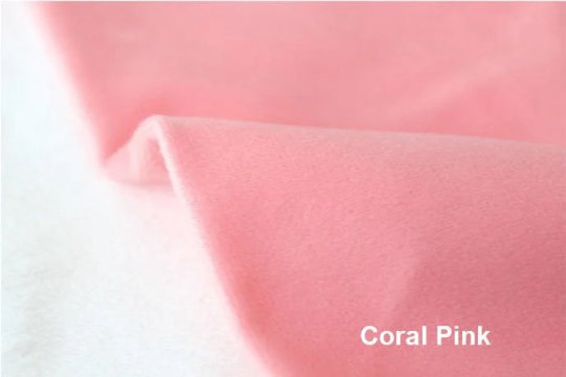 1 mm Smooth Cuddle Minky Fabric, Plush Fabric, Solid Minky Fabric, Choose from 31 Colors, Microfiber, Fabric By the Yard / 22857 image 7