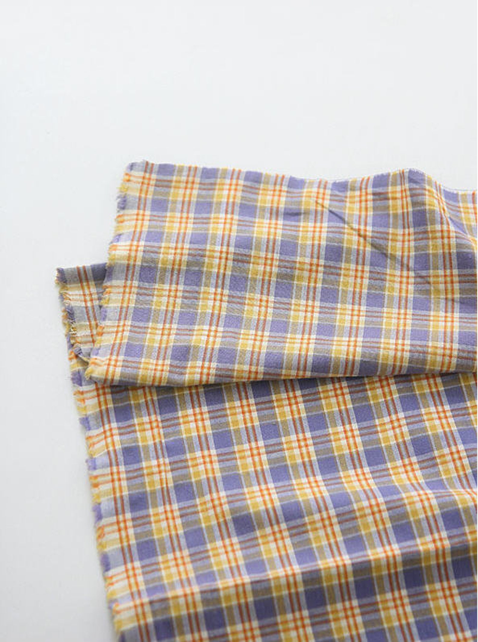 Plaids Cotton Fabric Yarn Dyed Cotton Fabric Washing Cotton Etsy