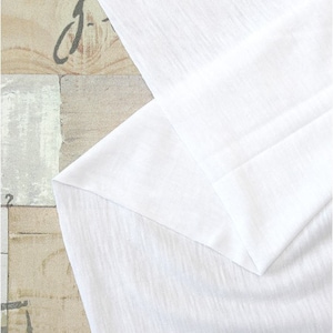 White Cotton Knit Fabric - 74 Inches Wide - By the Yard 89490 160506-1