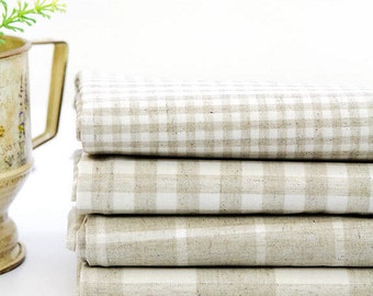 Laminated Linen Blend Waterproof Fabric By the Yard /23343 - 306 281590-2 51906-2