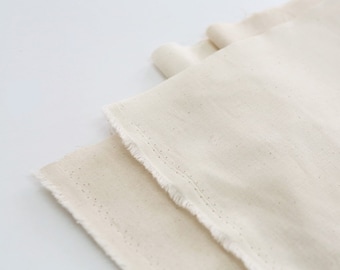 Cotton Cloth Natural Color, 2 Types, Good for Embroidery, Quality Korean Fabric - 59" Wide - By the Yard /49890