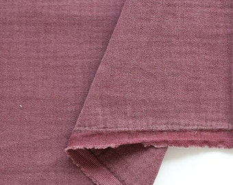 Wine Wrinkled Cotton Gauze, Double Gauze, Crinkle Gauze, Yoryu Gauze, Wine Color Gauze - 59" Wide - By the Yard 95370