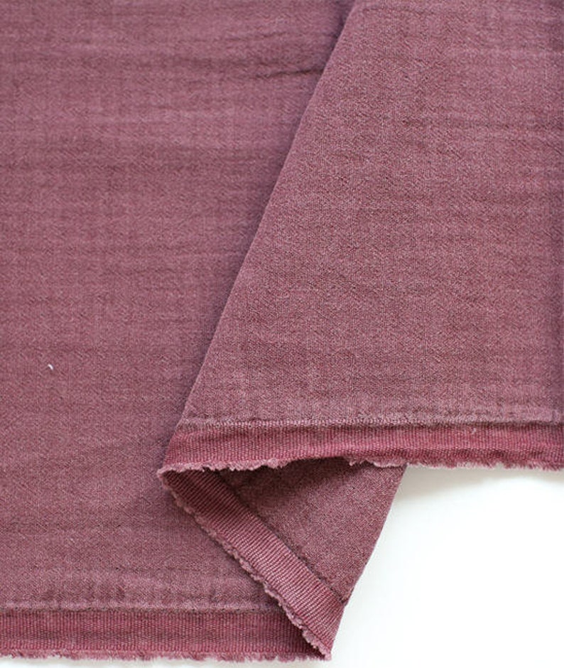 Wine Wrinkled Cotton Gauze Double Gauze Crinkle Gauze Yoryu Etsy