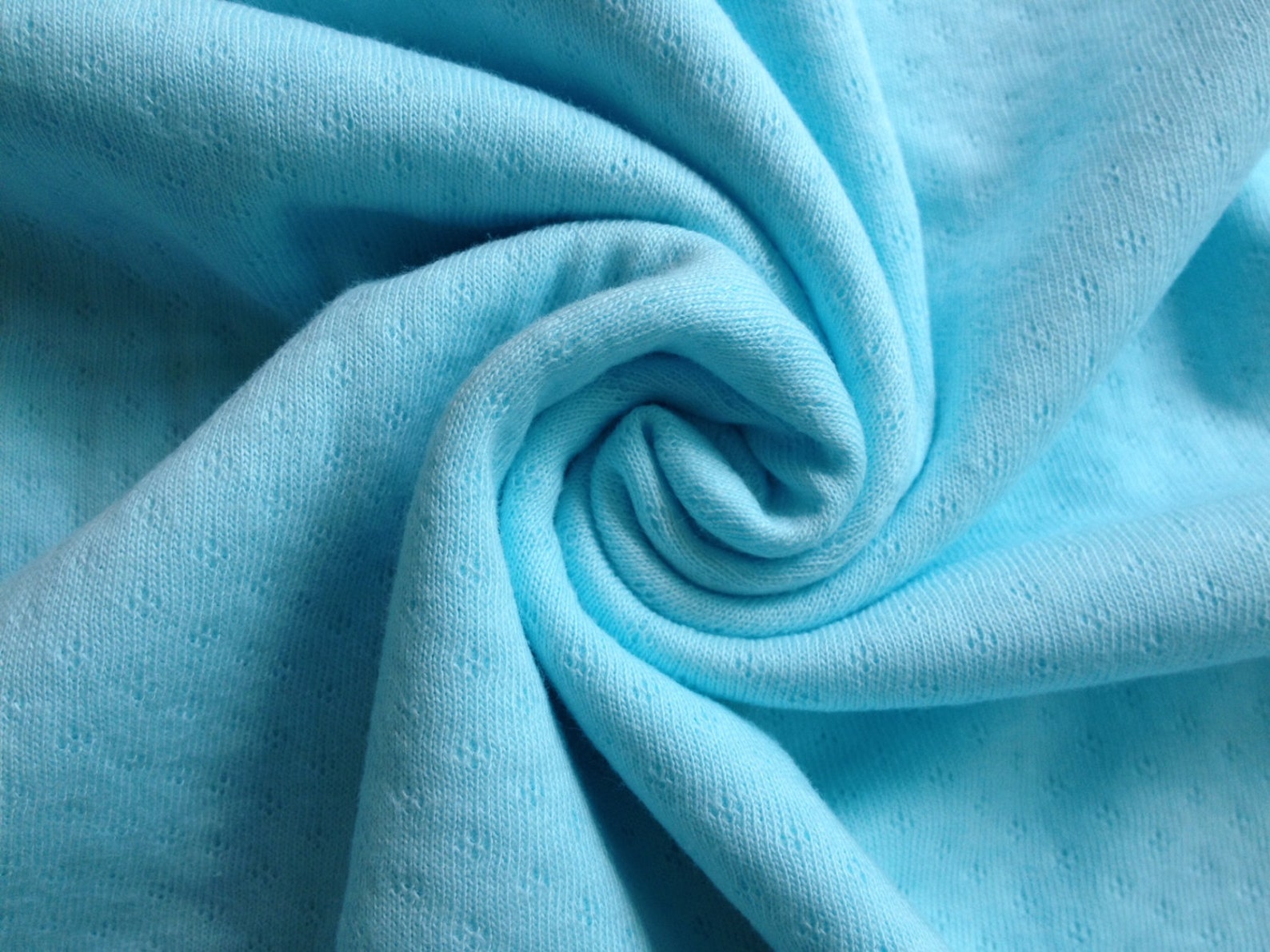 Stretch Cotton Pointelle Knit White Sky Pink or Natural Etsy