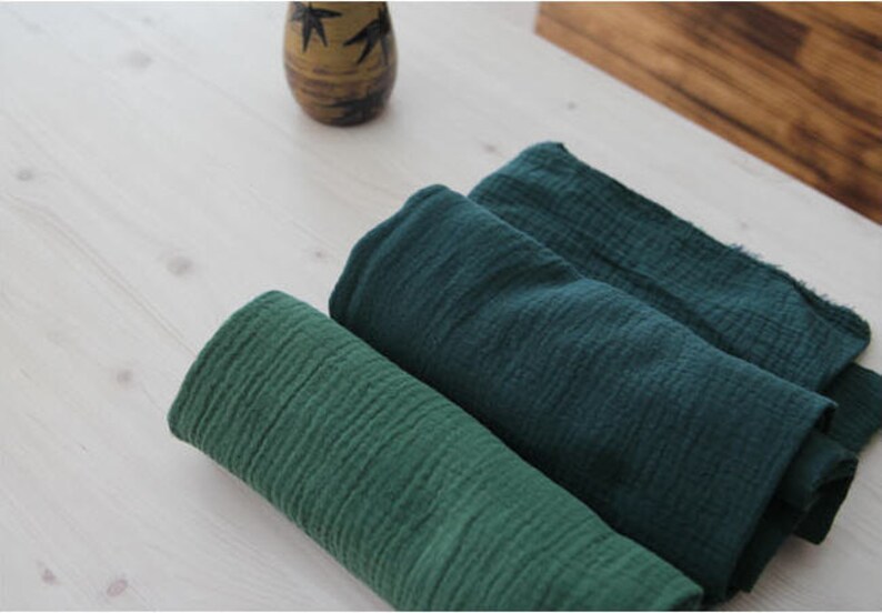 Wrinkled Cotton Gauze Crinkle Gauze Double Gauze Yoryu Etsy