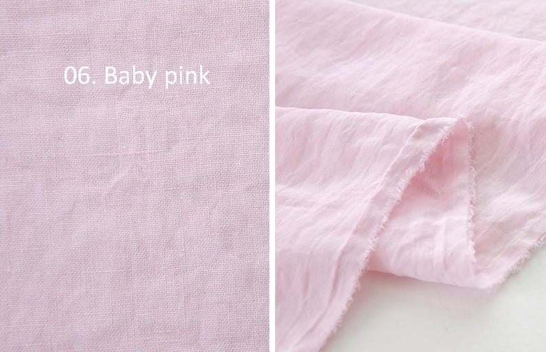 Förtvättat massivt linne-tenceltyg, 137 cm brett, 12 färger, koreanskt kvalitetstyg, måttbeställt bild 8