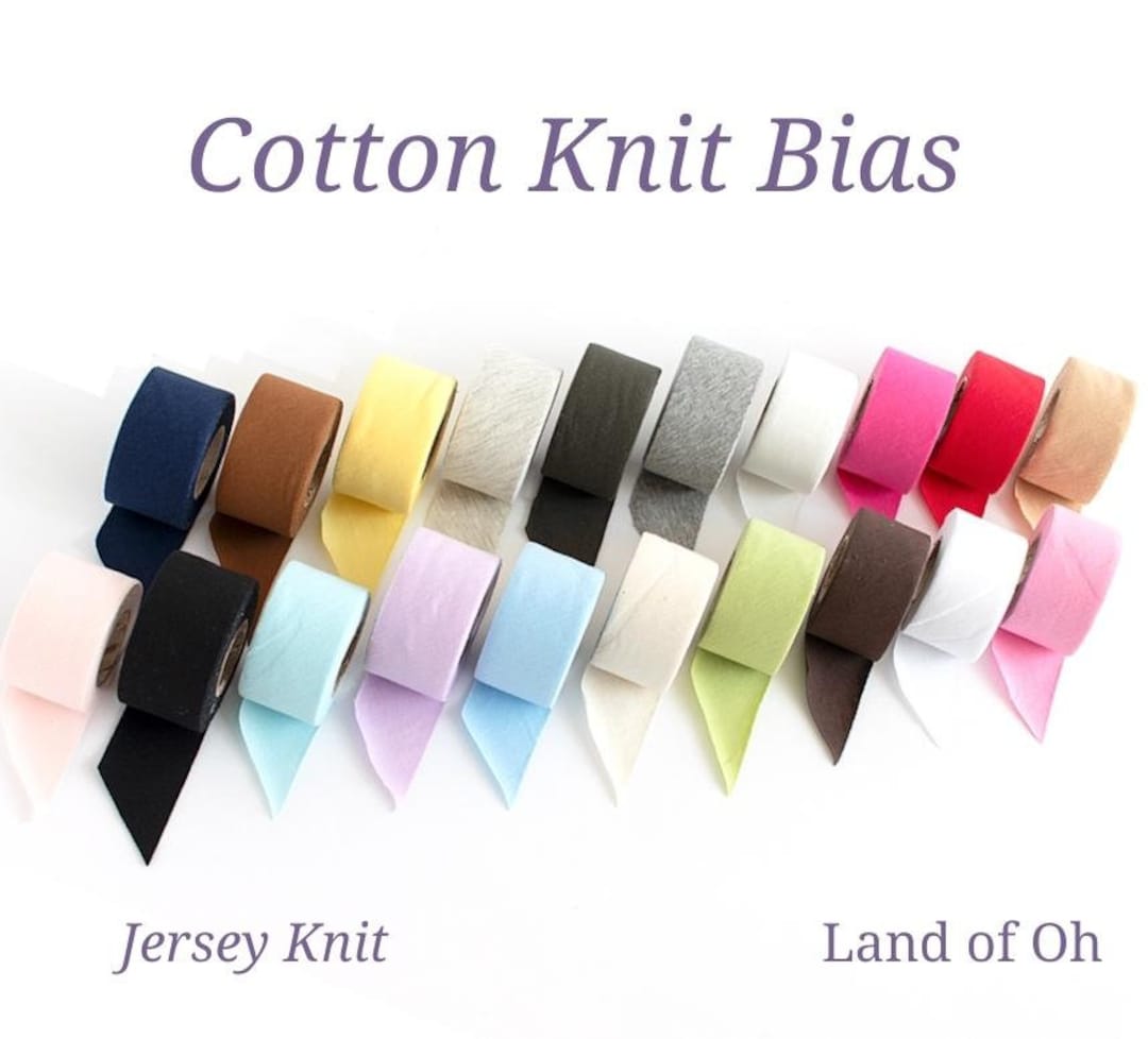 Cotton Knit Bias Tape, 4 Cm Wide, 20 Colors, Sewing Notions, Quality