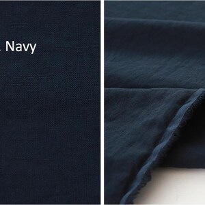 Förtvättat massivt linne-tenceltyg, 137 cm brett, 12 färger, koreanskt kvalitetstyg, måttbeställt bild 12