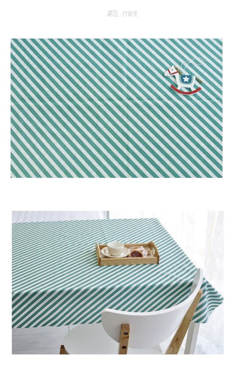 Tela de algodón con estampado de piruletas de líneas diagonales - Negro, rosa indio o menta - cortada a medida 49652 imagen 5