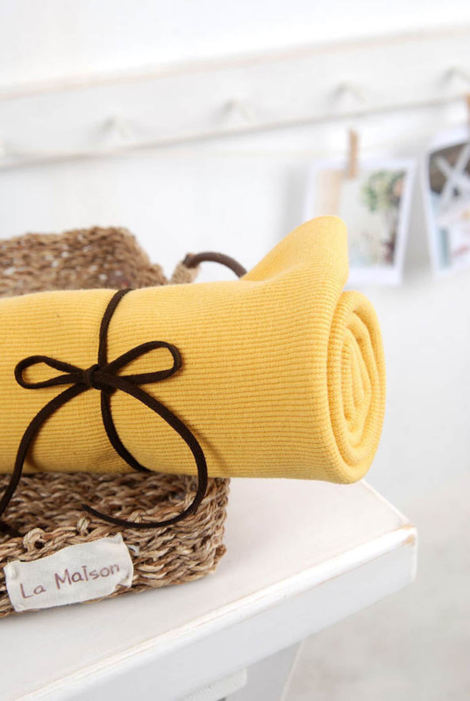 2x1 Ribbing Fabric, Mustard Yellow Ribbing Fabric - by Half Yard 93040 ...