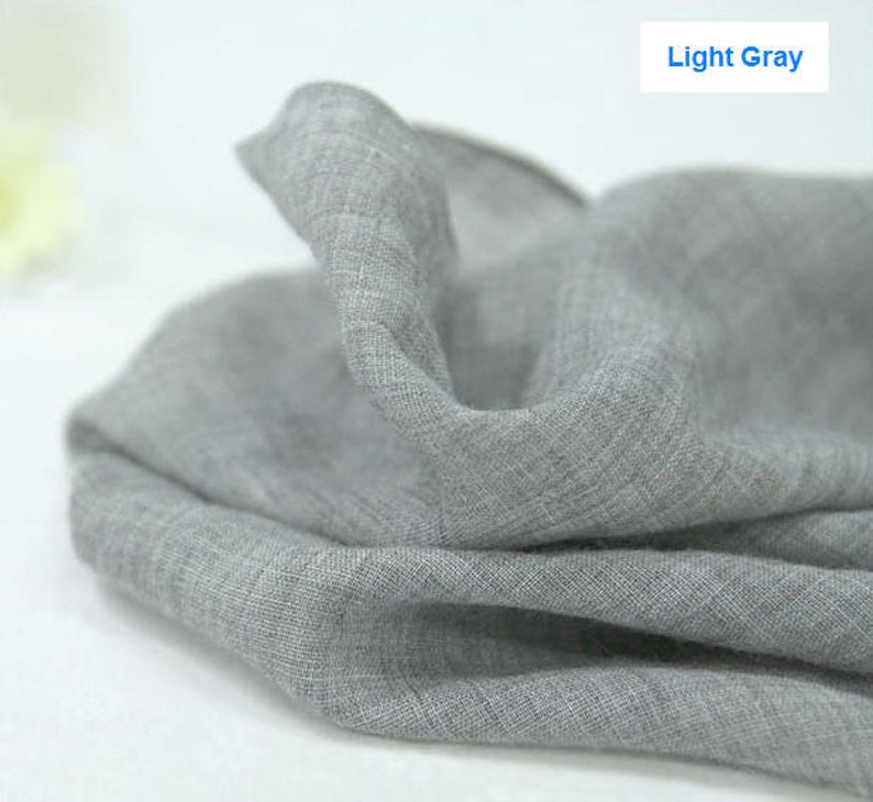 Soft Cotton Blend Gauze Fabric Washing Gauze Gray Gauze Etsy