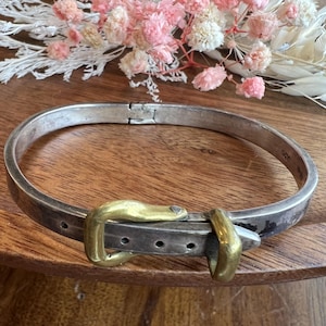 Mexico Sterling Silver Belt Buckle Bracelet - Etsy