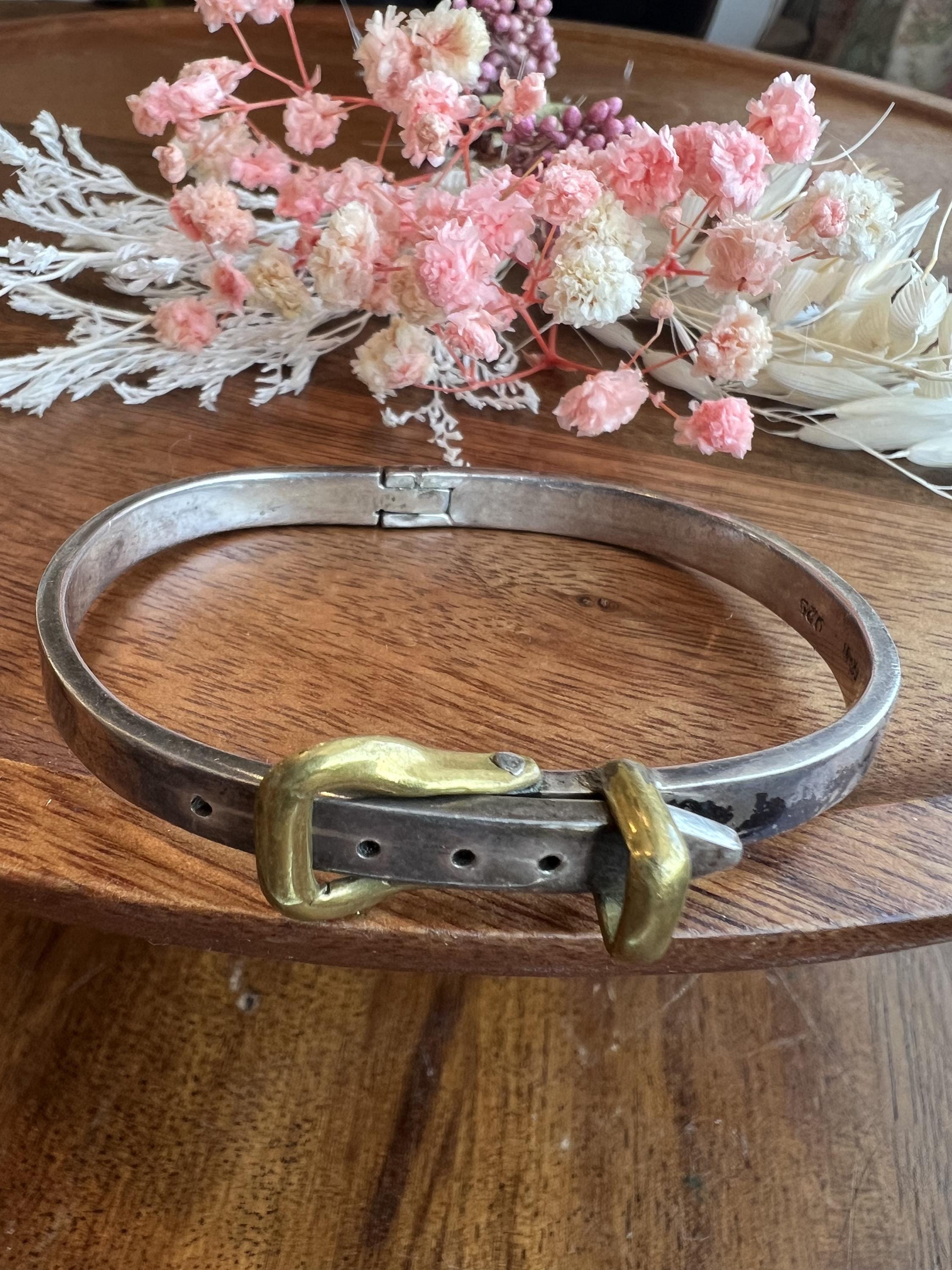 アクセサリー VINTAGE Mexican belt bangle silver925 Mexican Silver Belt Buckle Taxco - Etsy