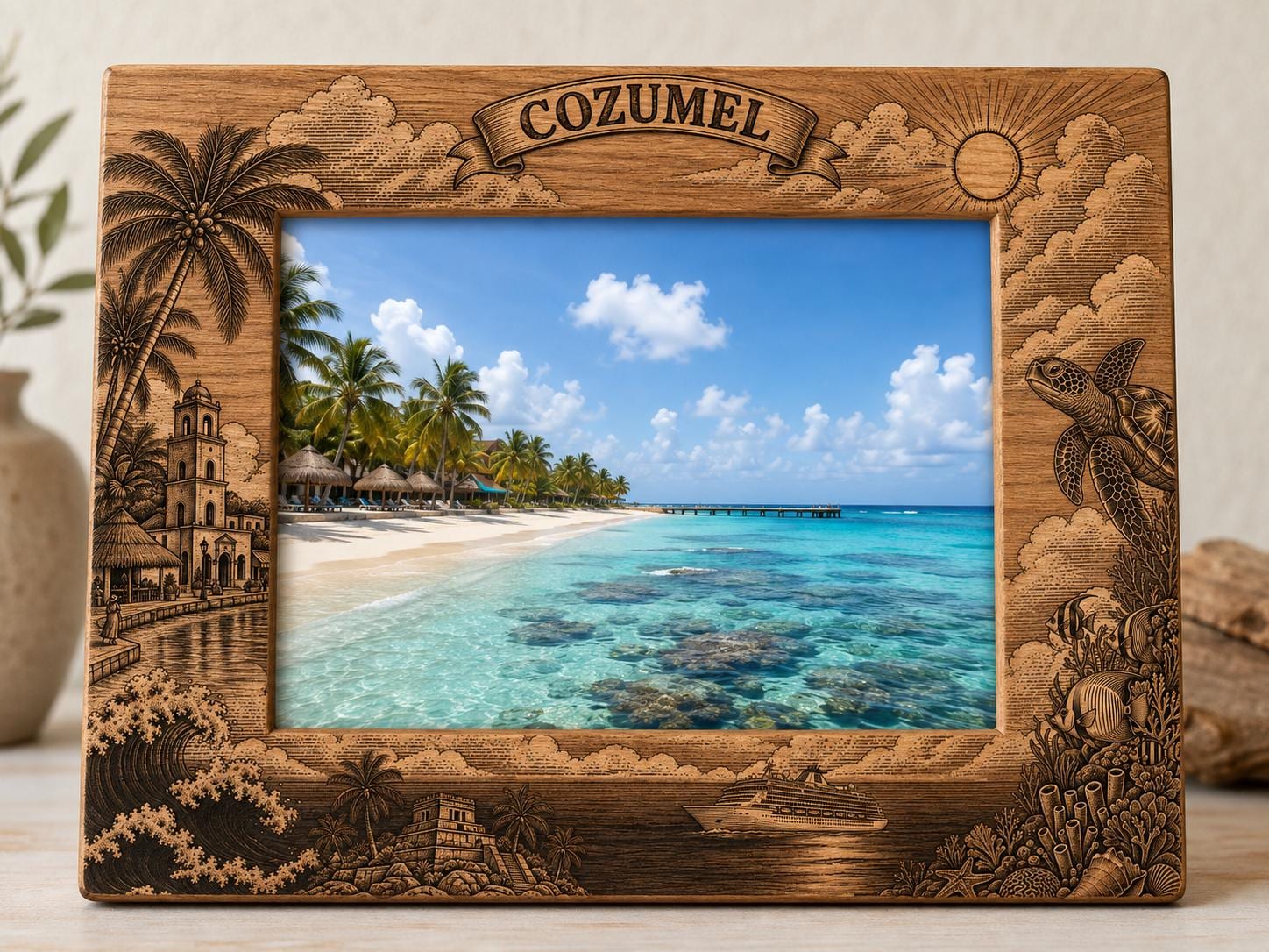 Cozumel Mexico Picture Frame - Etsy