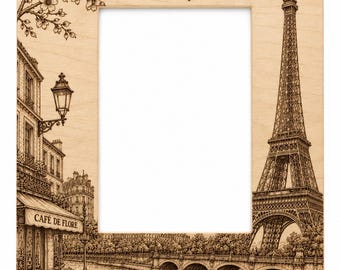 Paris Engraved Photo Frame