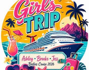Personalized Carnival Cruise Door Magnet, Custom Cabin Decoration, 30 Mil Magnetic Sign