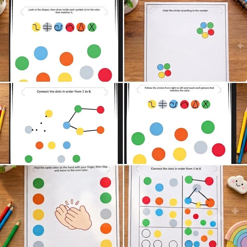 Kids Learning Activity Worksheets, Printable Preschool Toddler Games ...