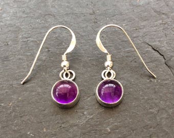 Amethyst dangle earrings