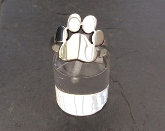 Dog Paw Print Ring