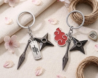 Japanese Symbol Keychain & Bag Charm | Dark Aesthetic Metal Keyring | Alt Grunge Backpack Accessory Gift