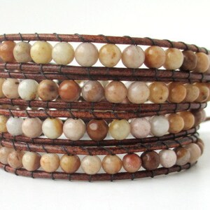 Morocco Agate Quad Wrap Bracelet image 4