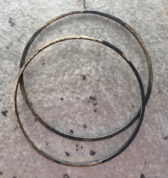 modern silver bangles