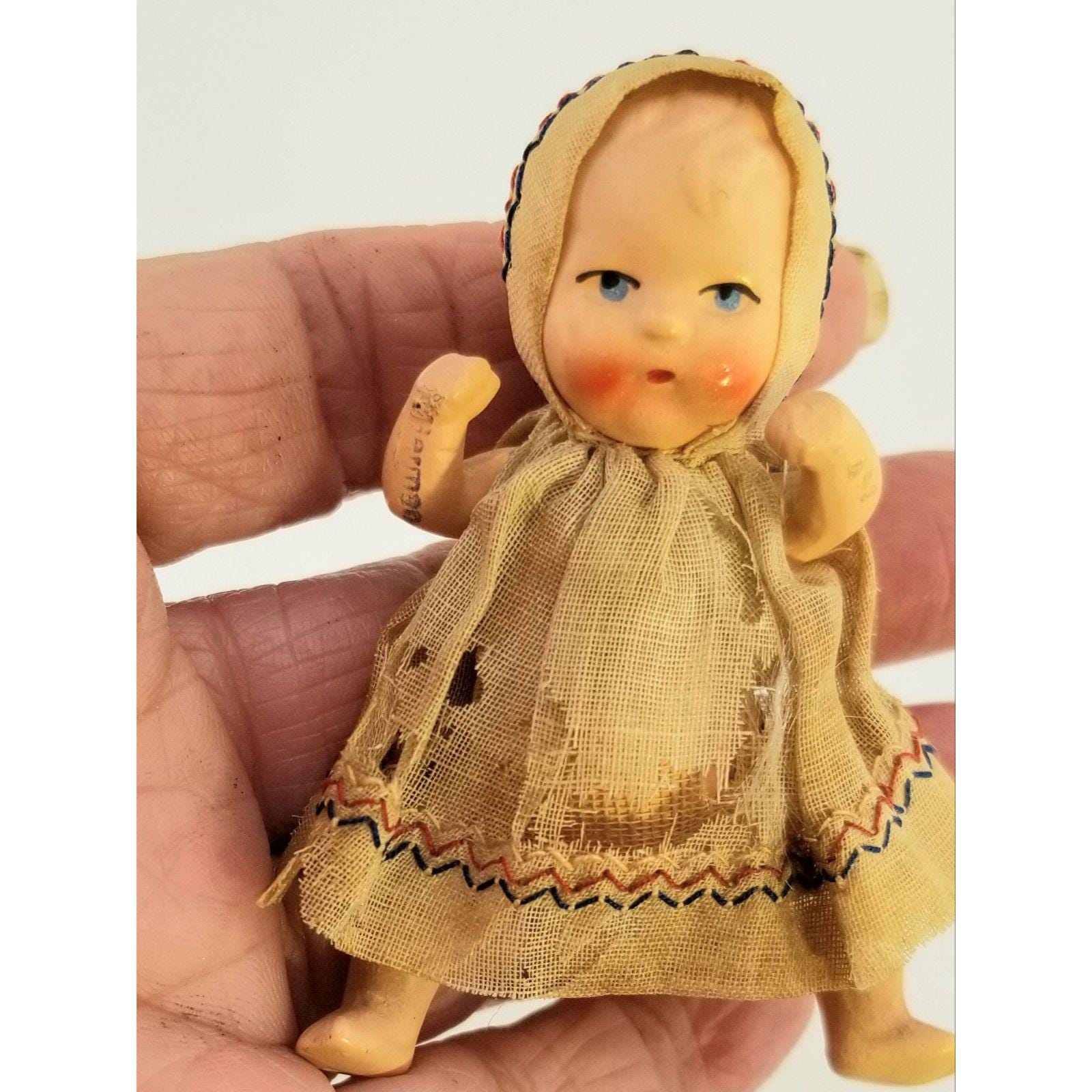 Tiny Antique Bisque Baby Doll - Etsy