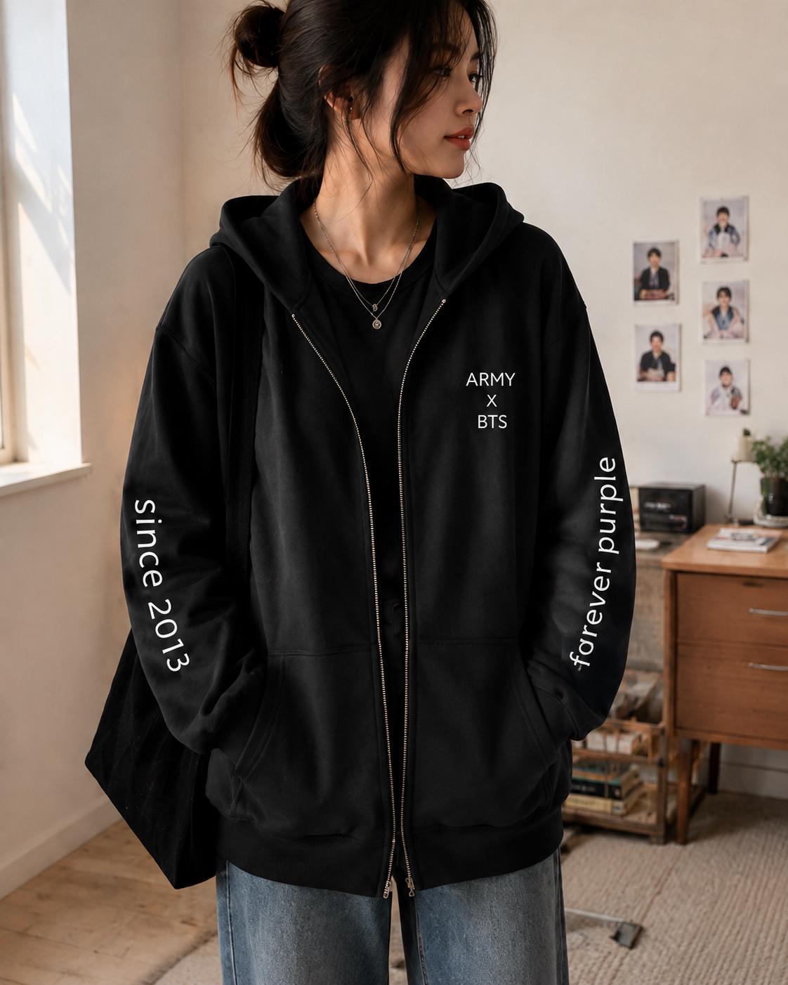 Bts Zip Hoody - Etsy