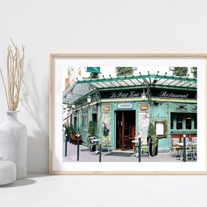 Paris France Le Petit Zinc Restaurant Bistro Fine Art Print Wall Art Home Decor France Photography