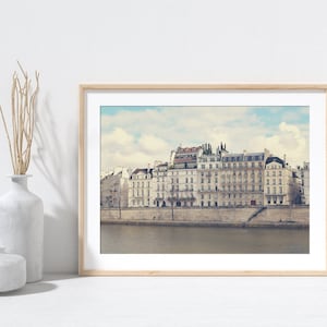 Paris Print Photography, Seine River View, Francophile Gift, Travel Photography, Wall Art